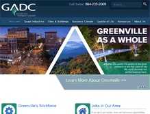 Tablet Screenshot of greenvilleeconomicdevelopment.com